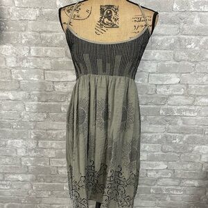 Max Studio Embroidered Sun Scroll Sundress
